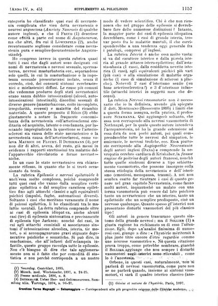 Supplemento al policlinico periodico di medicina, chirurgia ed igiene