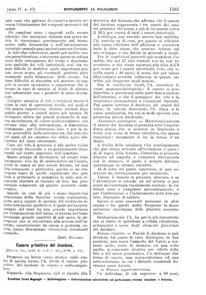 Supplemento al policlinico periodico di medicina, chirurgia ed igiene