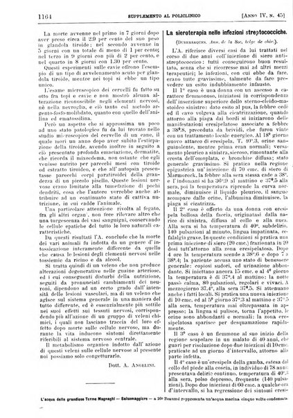 Supplemento al policlinico periodico di medicina, chirurgia ed igiene