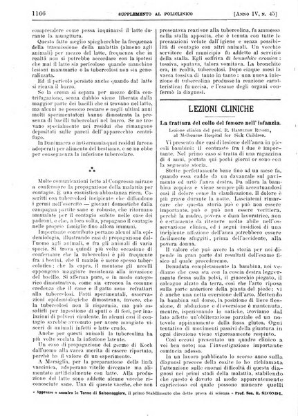 Supplemento al policlinico periodico di medicina, chirurgia ed igiene