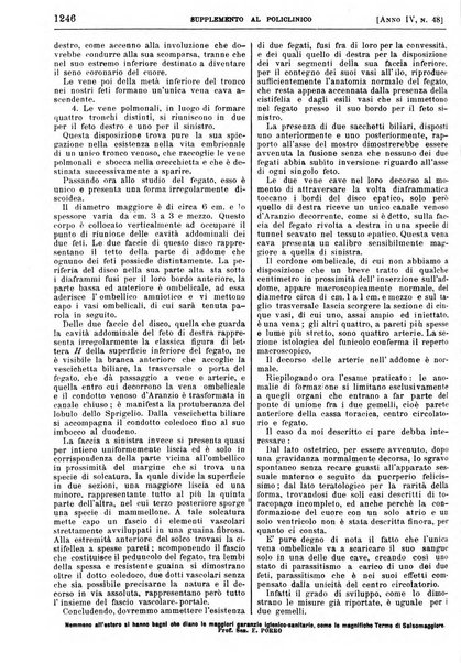 Supplemento al policlinico periodico di medicina, chirurgia ed igiene