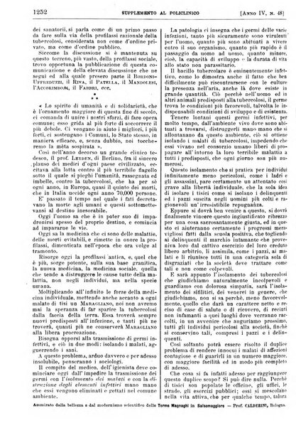 Supplemento al policlinico periodico di medicina, chirurgia ed igiene