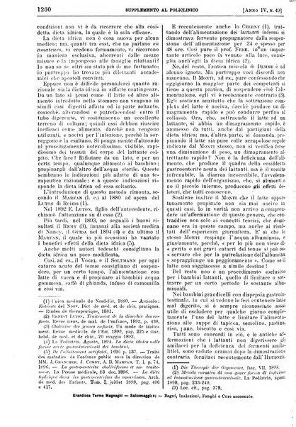 Supplemento al policlinico periodico di medicina, chirurgia ed igiene