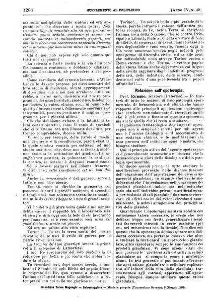 Supplemento al policlinico periodico di medicina, chirurgia ed igiene