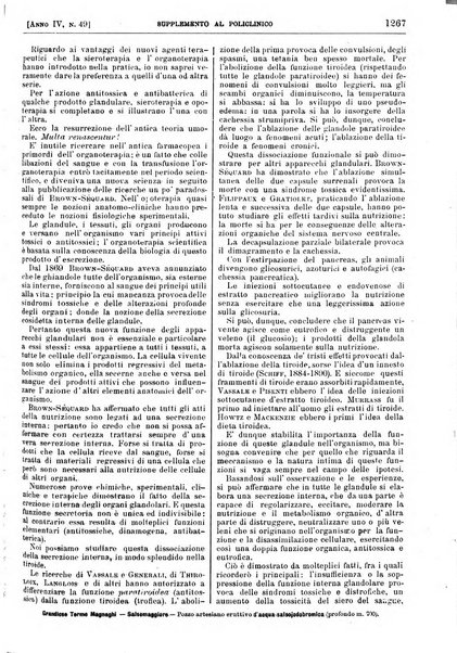 Supplemento al policlinico periodico di medicina, chirurgia ed igiene