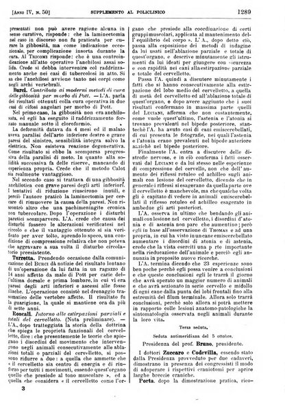 Supplemento al policlinico periodico di medicina, chirurgia ed igiene