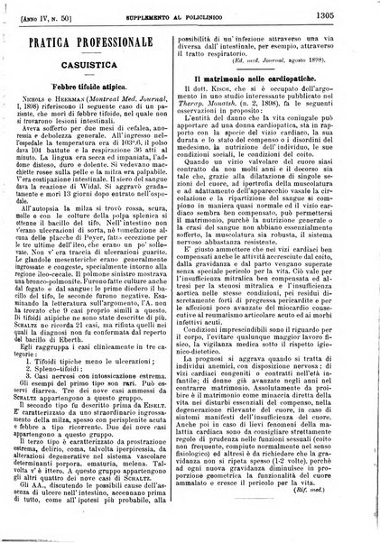 Supplemento al policlinico periodico di medicina, chirurgia ed igiene