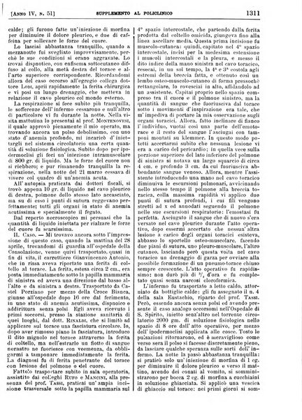 Supplemento al policlinico periodico di medicina, chirurgia ed igiene