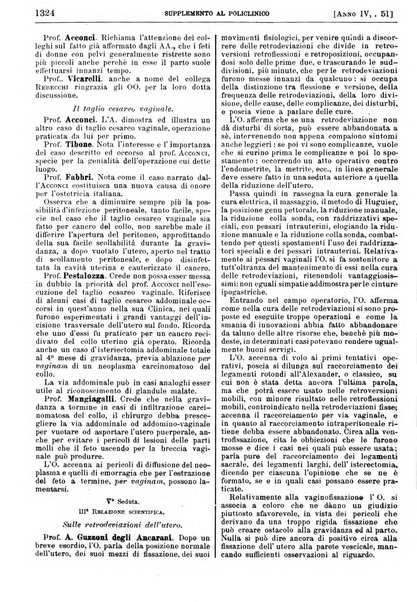 Supplemento al policlinico periodico di medicina, chirurgia ed igiene