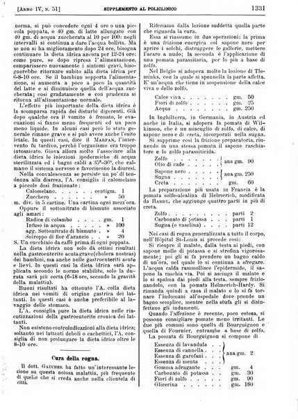 Supplemento al policlinico periodico di medicina, chirurgia ed igiene