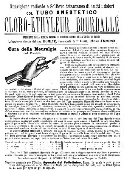 Supplemento al policlinico periodico di medicina, chirurgia ed igiene