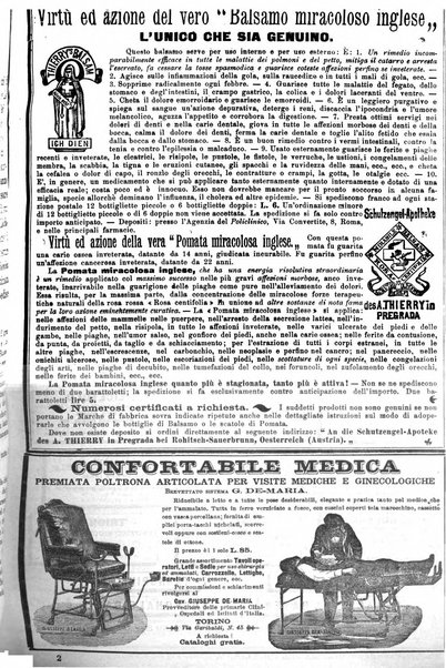 Supplemento al policlinico periodico di medicina, chirurgia ed igiene