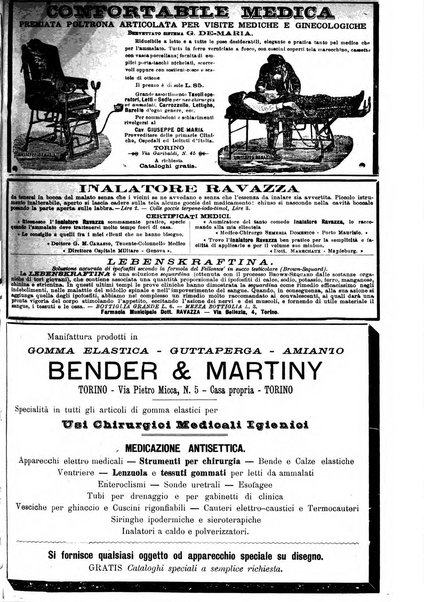 Supplemento al policlinico periodico di medicina, chirurgia ed igiene