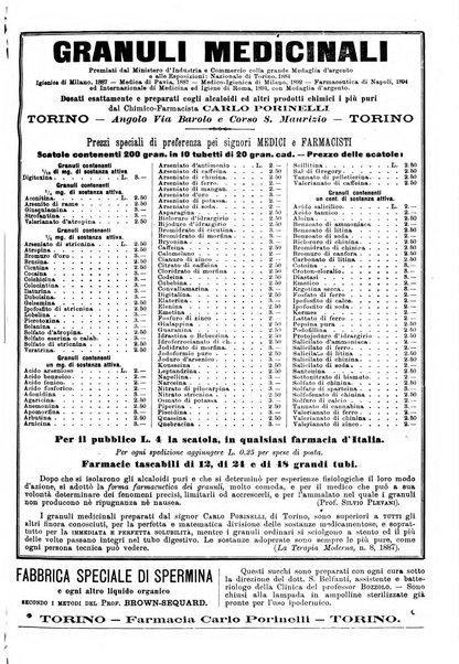 Supplemento al policlinico periodico di medicina, chirurgia ed igiene