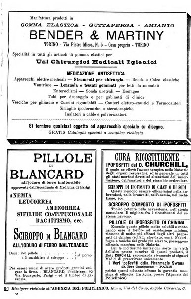 Supplemento al policlinico periodico di medicina, chirurgia ed igiene