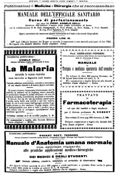 Supplemento al policlinico periodico di medicina, chirurgia ed igiene