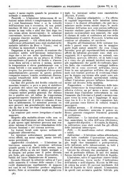 Supplemento al policlinico periodico di medicina, chirurgia ed igiene