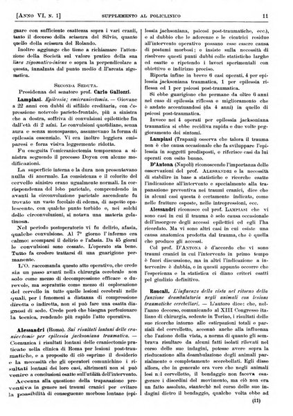 Supplemento al policlinico periodico di medicina, chirurgia ed igiene