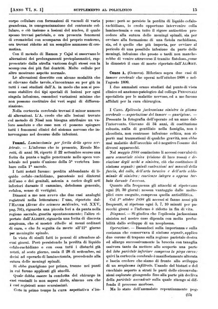 Supplemento al policlinico periodico di medicina, chirurgia ed igiene