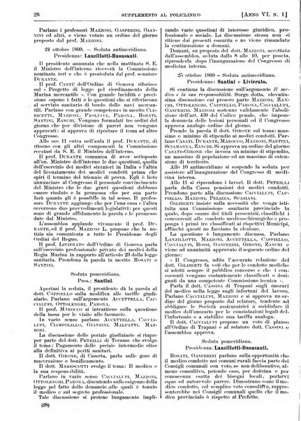 Supplemento al policlinico periodico di medicina, chirurgia ed igiene