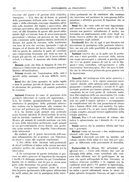 Supplemento al policlinico periodico di medicina, chirurgia ed igiene