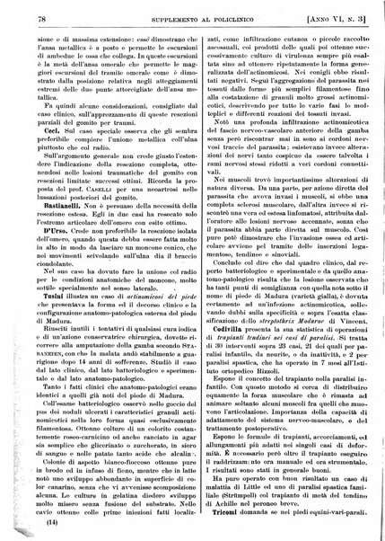 Supplemento al policlinico periodico di medicina, chirurgia ed igiene