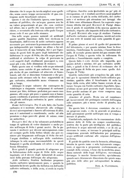 Supplemento al policlinico periodico di medicina, chirurgia ed igiene