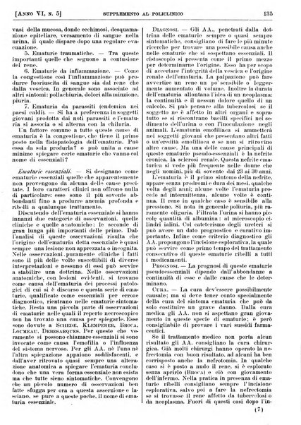 Supplemento al policlinico periodico di medicina, chirurgia ed igiene