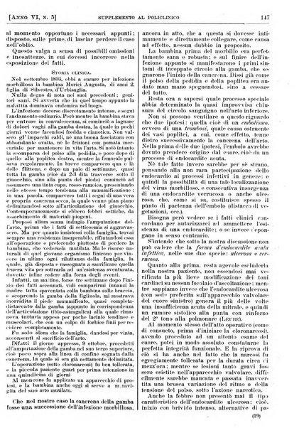 Supplemento al policlinico periodico di medicina, chirurgia ed igiene