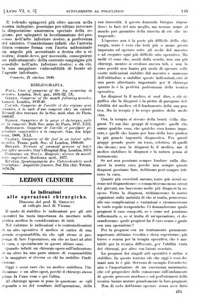 Supplemento al policlinico periodico di medicina, chirurgia ed igiene