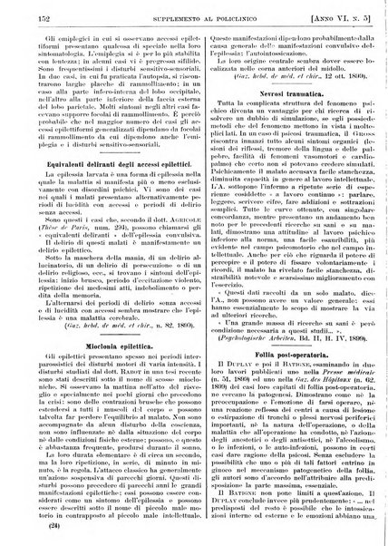 Supplemento al policlinico periodico di medicina, chirurgia ed igiene