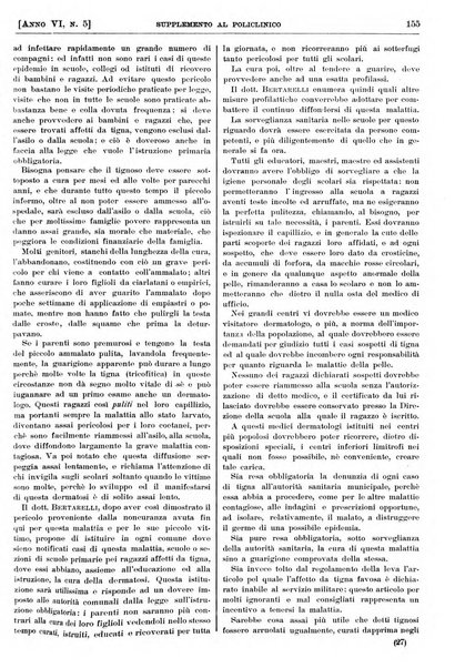 Supplemento al policlinico periodico di medicina, chirurgia ed igiene