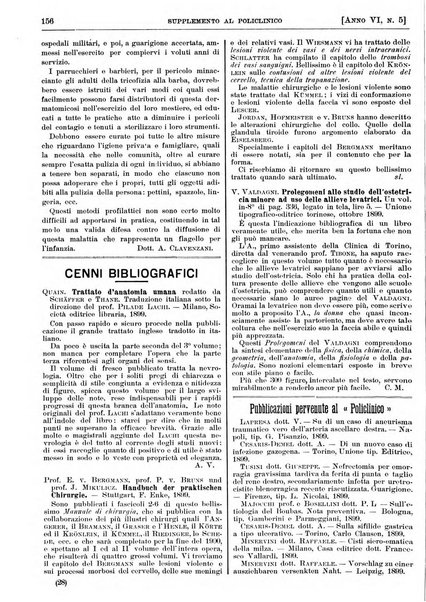 Supplemento al policlinico periodico di medicina, chirurgia ed igiene