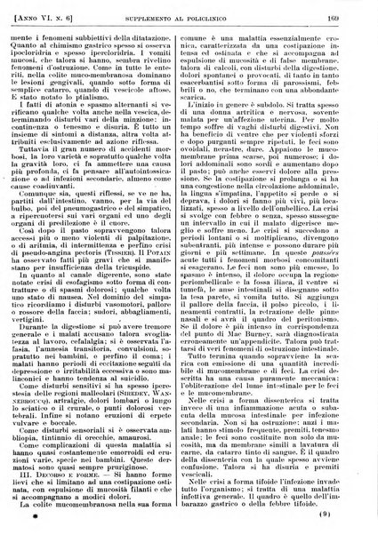 Supplemento al policlinico periodico di medicina, chirurgia ed igiene