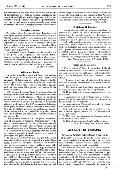 Supplemento al policlinico periodico di medicina, chirurgia ed igiene