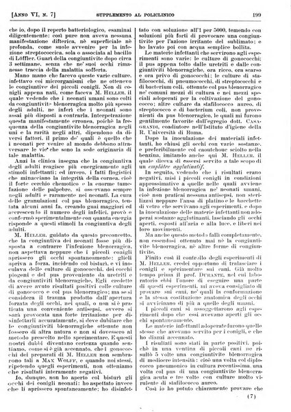 Supplemento al policlinico periodico di medicina, chirurgia ed igiene