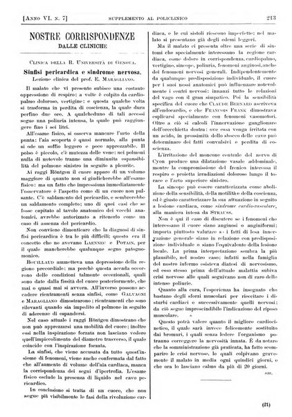 Supplemento al policlinico periodico di medicina, chirurgia ed igiene