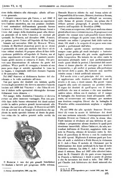 Supplemento al policlinico periodico di medicina, chirurgia ed igiene