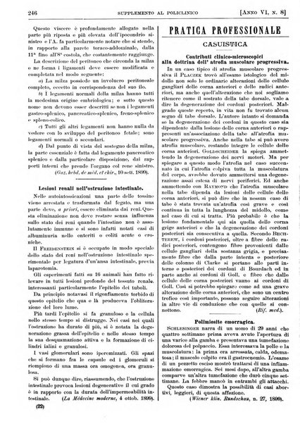 Supplemento al policlinico periodico di medicina, chirurgia ed igiene