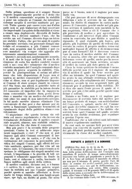 Supplemento al policlinico periodico di medicina, chirurgia ed igiene