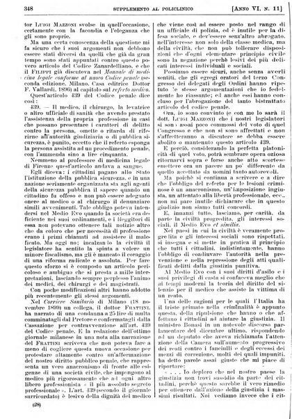 Supplemento al policlinico periodico di medicina, chirurgia ed igiene