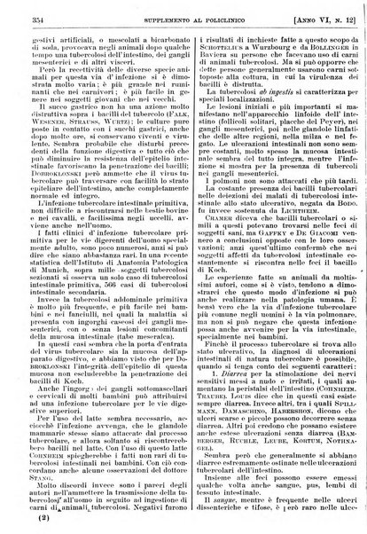 Supplemento al policlinico periodico di medicina, chirurgia ed igiene