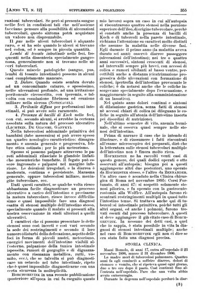 Supplemento al policlinico periodico di medicina, chirurgia ed igiene