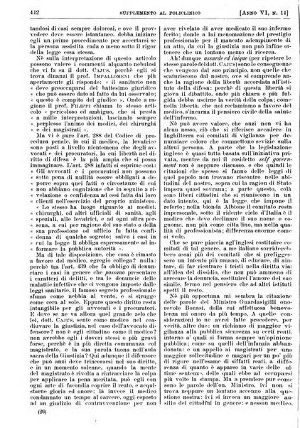 Supplemento al policlinico periodico di medicina, chirurgia ed igiene