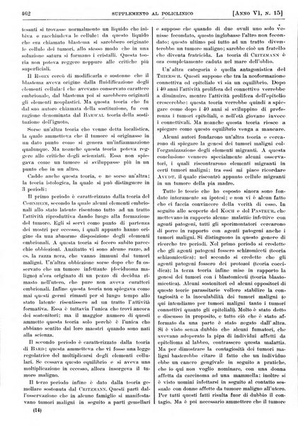 Supplemento al policlinico periodico di medicina, chirurgia ed igiene