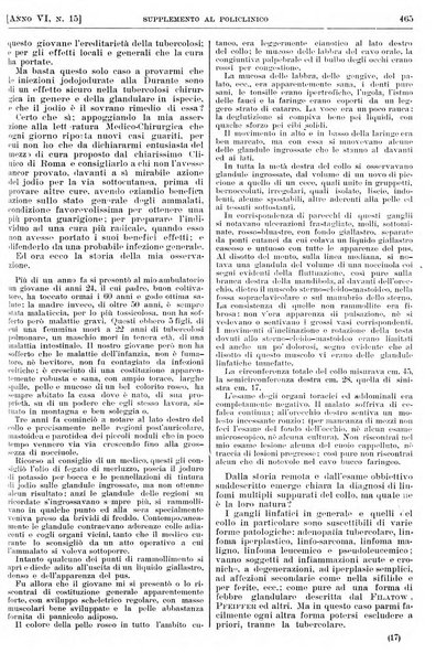 Supplemento al policlinico periodico di medicina, chirurgia ed igiene