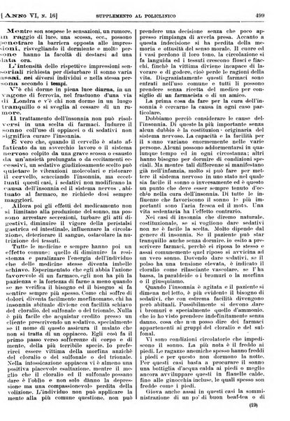 Supplemento al policlinico periodico di medicina, chirurgia ed igiene