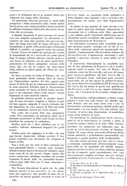 Supplemento al policlinico periodico di medicina, chirurgia ed igiene