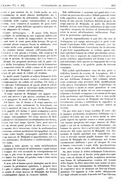 Supplemento al policlinico periodico di medicina, chirurgia ed igiene