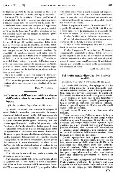 Supplemento al policlinico periodico di medicina, chirurgia ed igiene